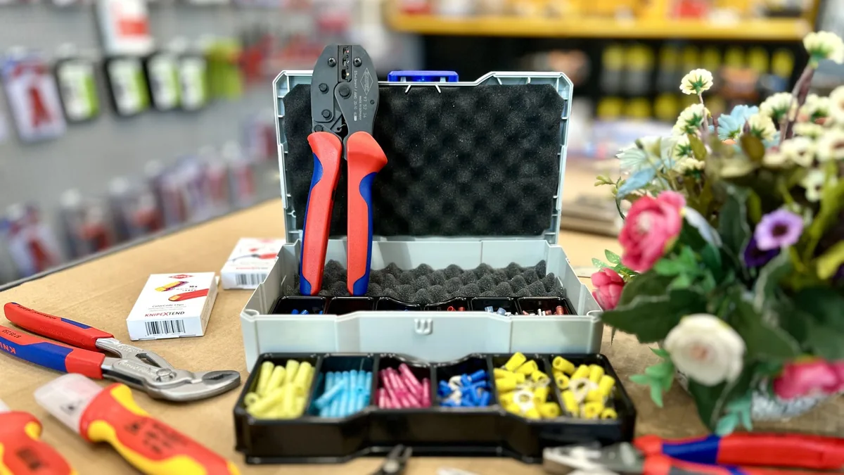Bộ kìm và đầu cos Knipex