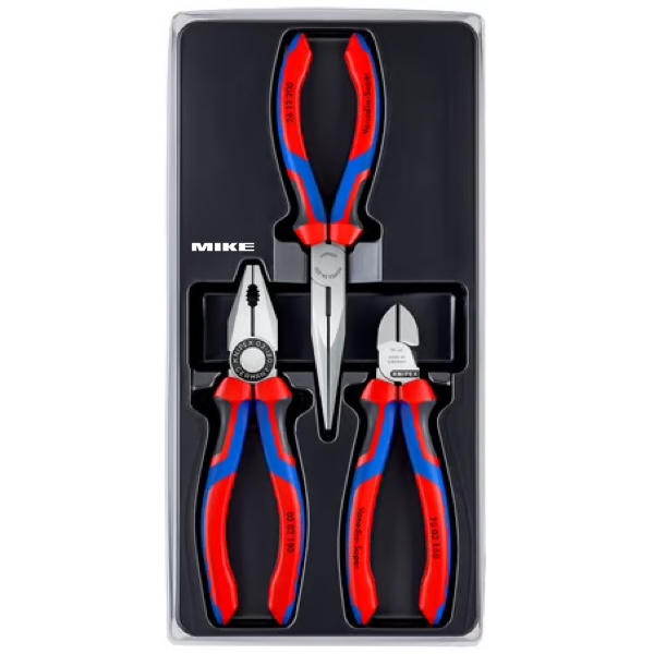 Bộ kìm 3 cây Knipex 00 20 11 cho thợ lắp đặt chuyên dụng
