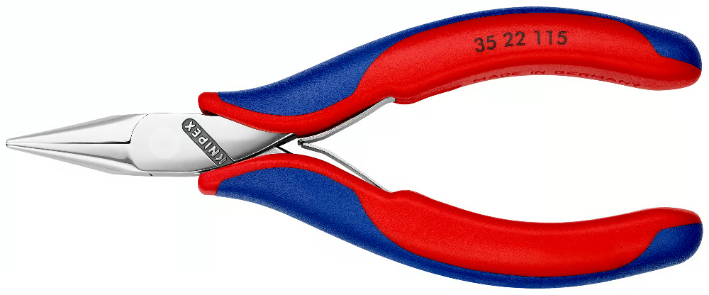 Kìm mũi nhọn cong 45° Knipex 35 22 115