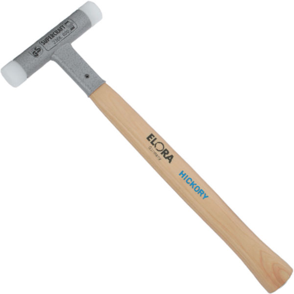 Búa nhựa không nảy 2 đầu tròn ELORA 1690, chuẩn DIN 53505