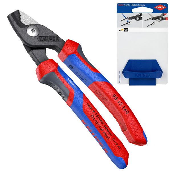 Kéo cắt cáp Knipex 95 12 160 StepCut giảm lực cắt cáp đồng nhôm thumbnail 2