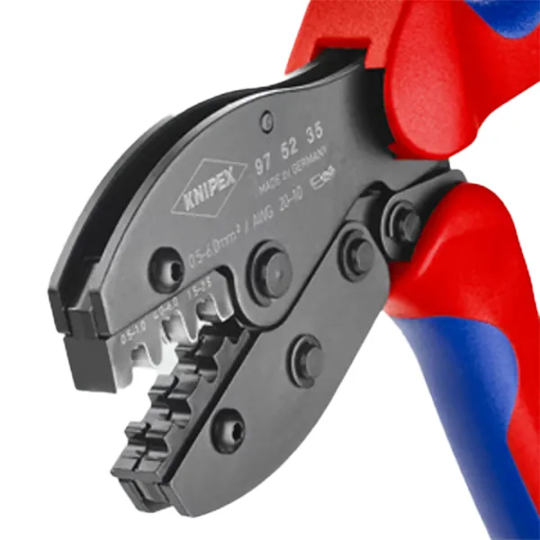 Kìm bấm cos Knipex 97 52 35 PreciForce, cos mở không cách điện