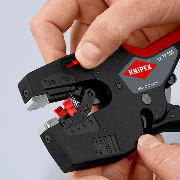 Kìm bấm tuốt dây Knipex 12 72 190 đa năng cho thợ điện thumbnail 5