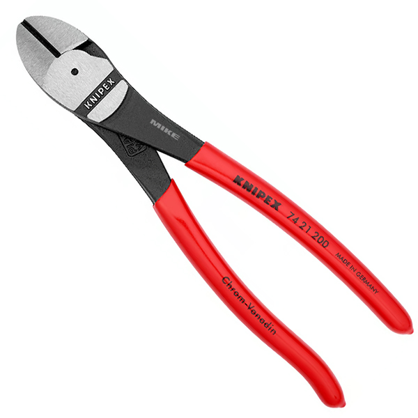 KNIPEX 74 22 250 High Leverage Diagonal Cutter 250 mm black atramentized with comfort handles polished thumbnail 7