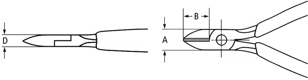 Bản vẽ kỹ thuật kìm cắt cạnh Knipex 76