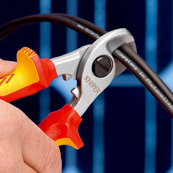 Kìm cắt cáp Knipex 95 26 165, cách điện VDE, có lò xo mở thumbnail 3