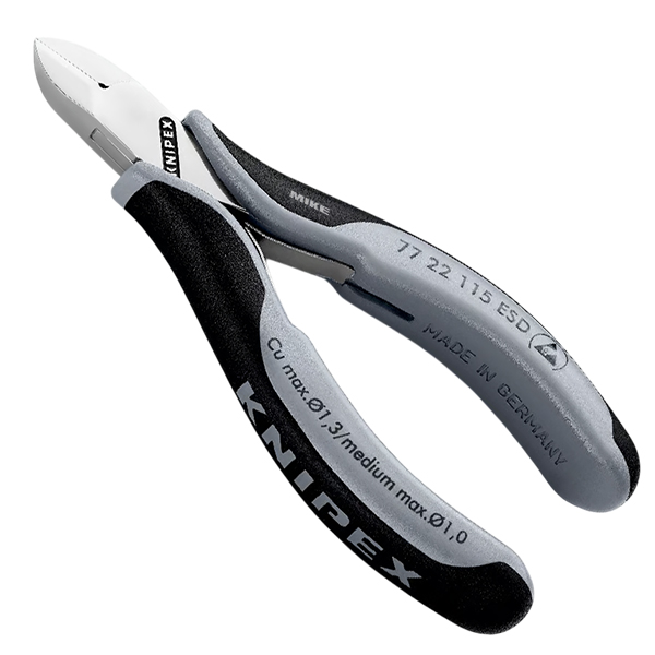 Kìm cắt chân linh kiện điện tử chống tĩnh điện Knipex 77 ESD thumbnail 2