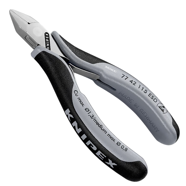 Kìm cắt chân linh kiện điện tử chống tĩnh điện Knipex 77 ESD thumbnail 7