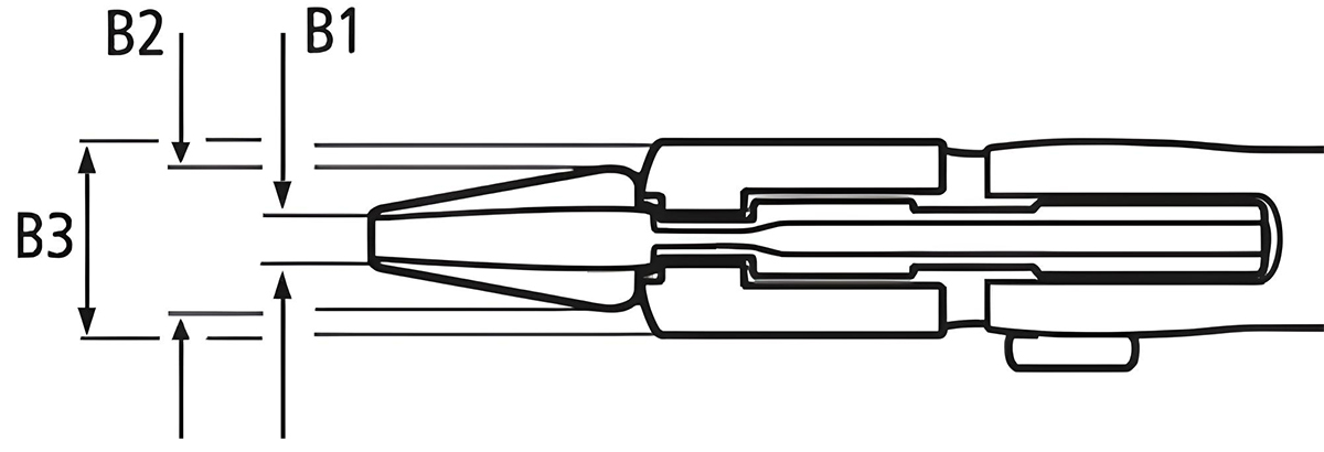 Bản vẽ kích thước kìm cờ lê Knipex 86 05 150 S02
