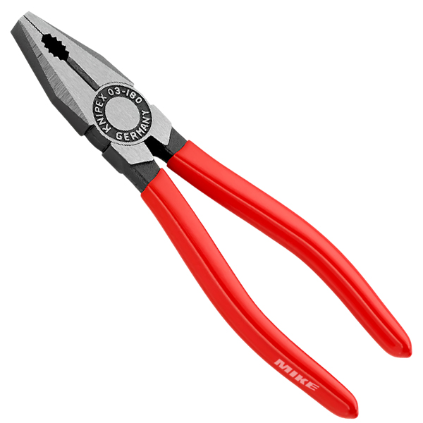 Kìm đa năng Knipex 03 01 180 size 180mm, cán bọc PVC trơn, mạ đen