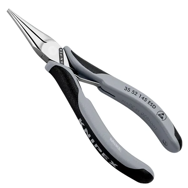 KNIPEX 35 82 145 ESD Electronics Pliers ESD with box joint 145 mm mirror polished with multi-component handles mirror polished thumbnail 6