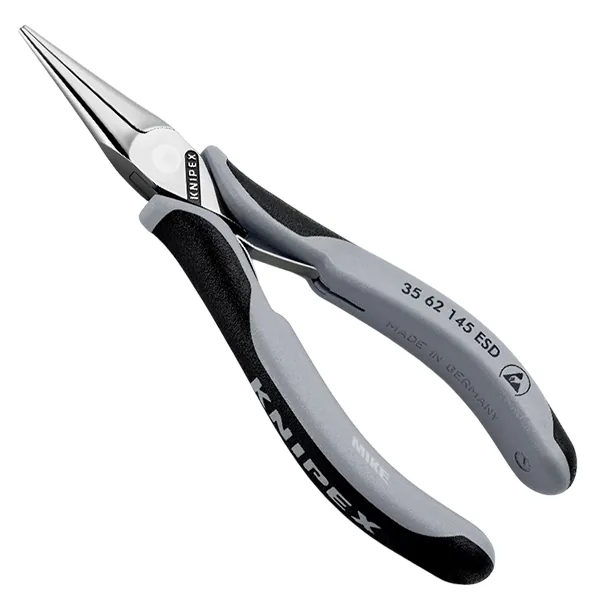 KNIPEX 35 82 145 ESD Electronics Pliers ESD with box joint 145 mm mirror polished with multi-component handles mirror polished thumbnail 7