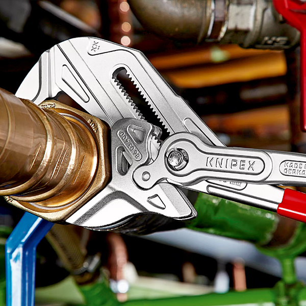 Kìm mỏ lết Knipex 86 03 400, bản XL cho thao tác công nghiệp