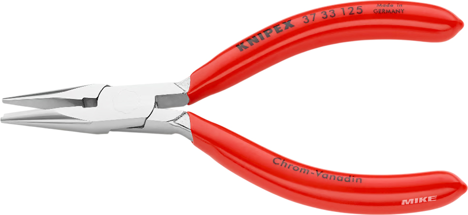 Kìm mỏ nhọn Knipex 37 33 125, hàm phẳng, kẹp linh kiện