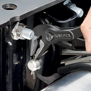 KNIPEX 87 51 250 SB Cobra® ES Water Pump Pliers extra-slim 250 mm grey atramentized with non-slip plastic coating polished thumbnail 4