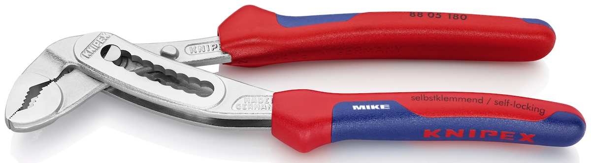 Kìm mỏ quạ Knipex 88 05 180 – Kẹp ống 42 mm, răng hàm 61 HRC