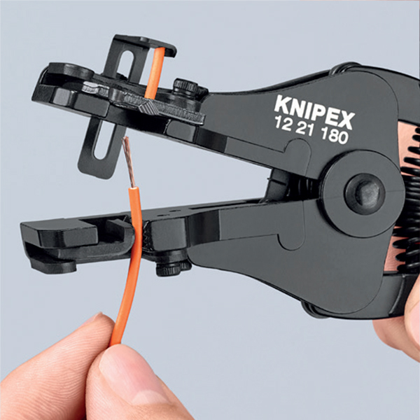 Kìm tuốt vỏ dây điện Knipex 12 11 180 – thay lưỡi dễ dàng thumbnail 2