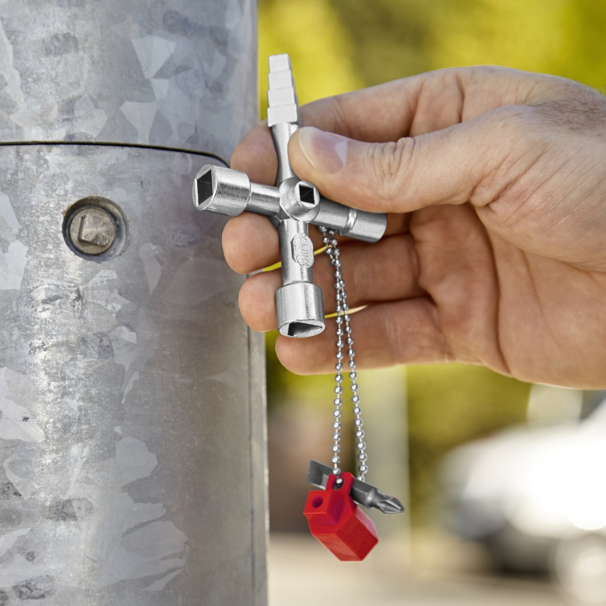 Chìa khoá tủ điện Profi-Key KNIPEX 00 11 04, dài 89mm thumbnail 3