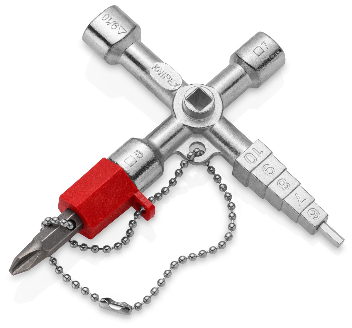 Chìa khoá tủ điện Profi-Key KNIPEX 00 11 04, dài 89mm thumbnail 2