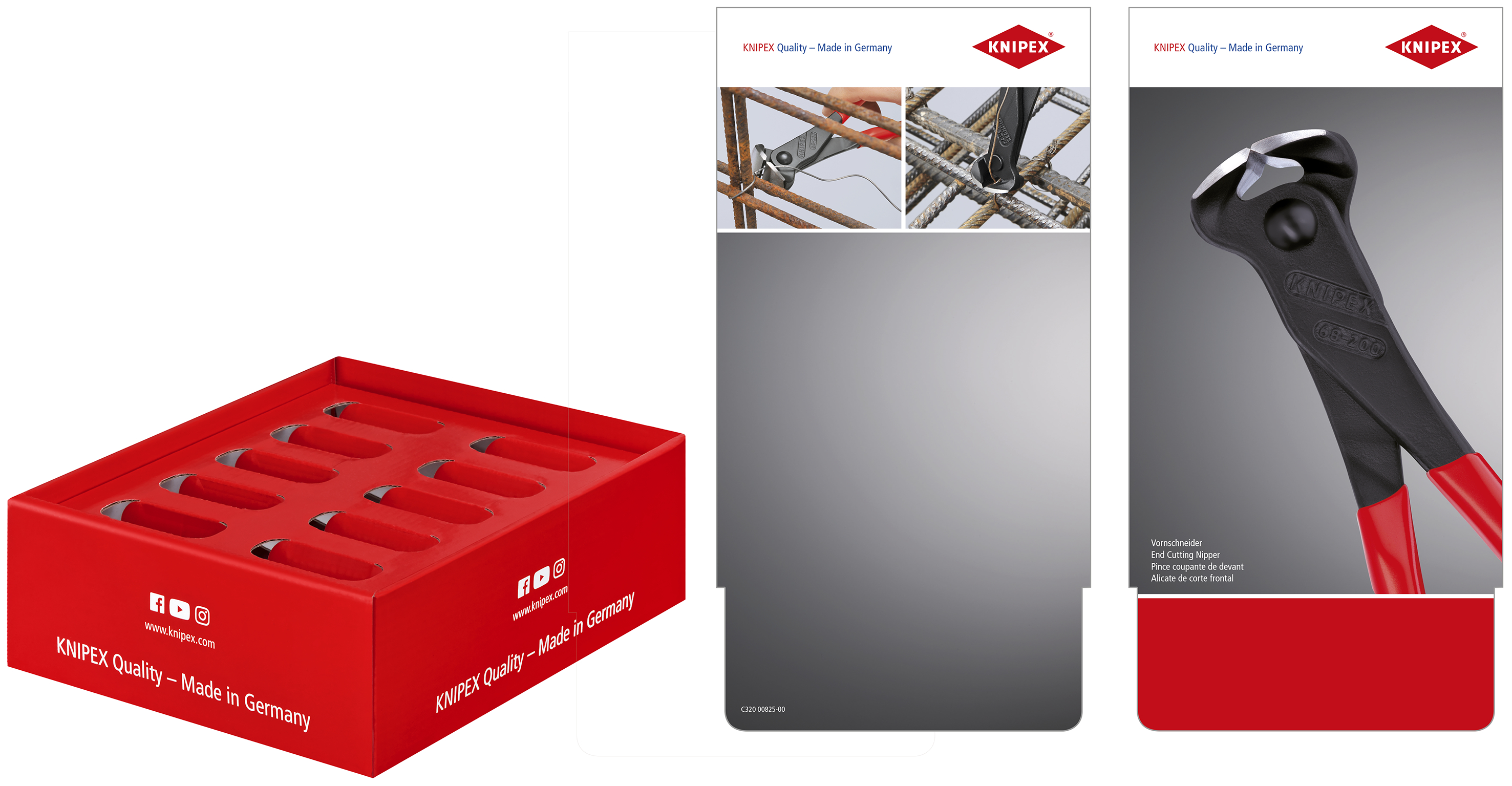 KNIPEX 00 18 01 V10 LE Counter display empty for 10 x 68 01 200 200 mm