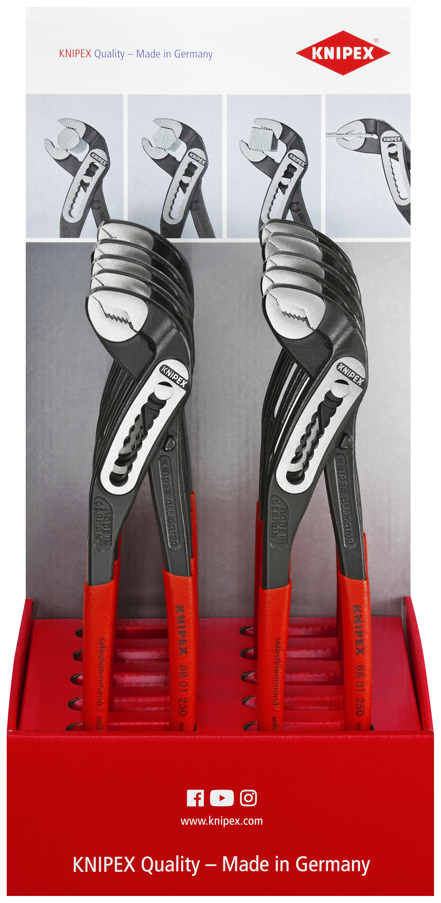 KNIPEX 00 18 01 V12 LE Counter display empty for 10 x 88 01 250 200 mm thumbnail 3