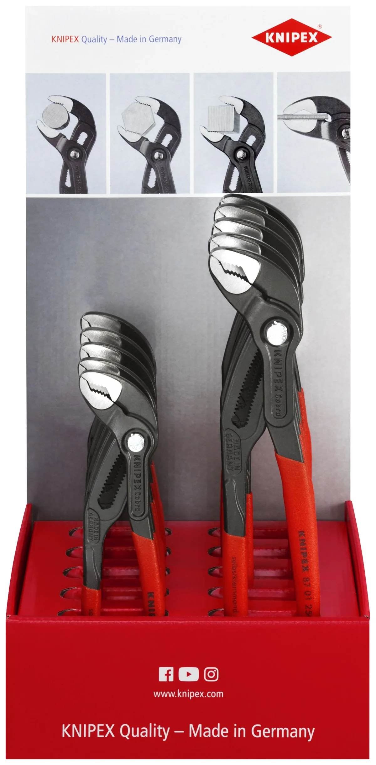 Hộp trưng bày quầy KNIPEX 00 18 01 V13 LE, loại rỗng thumbnail 3