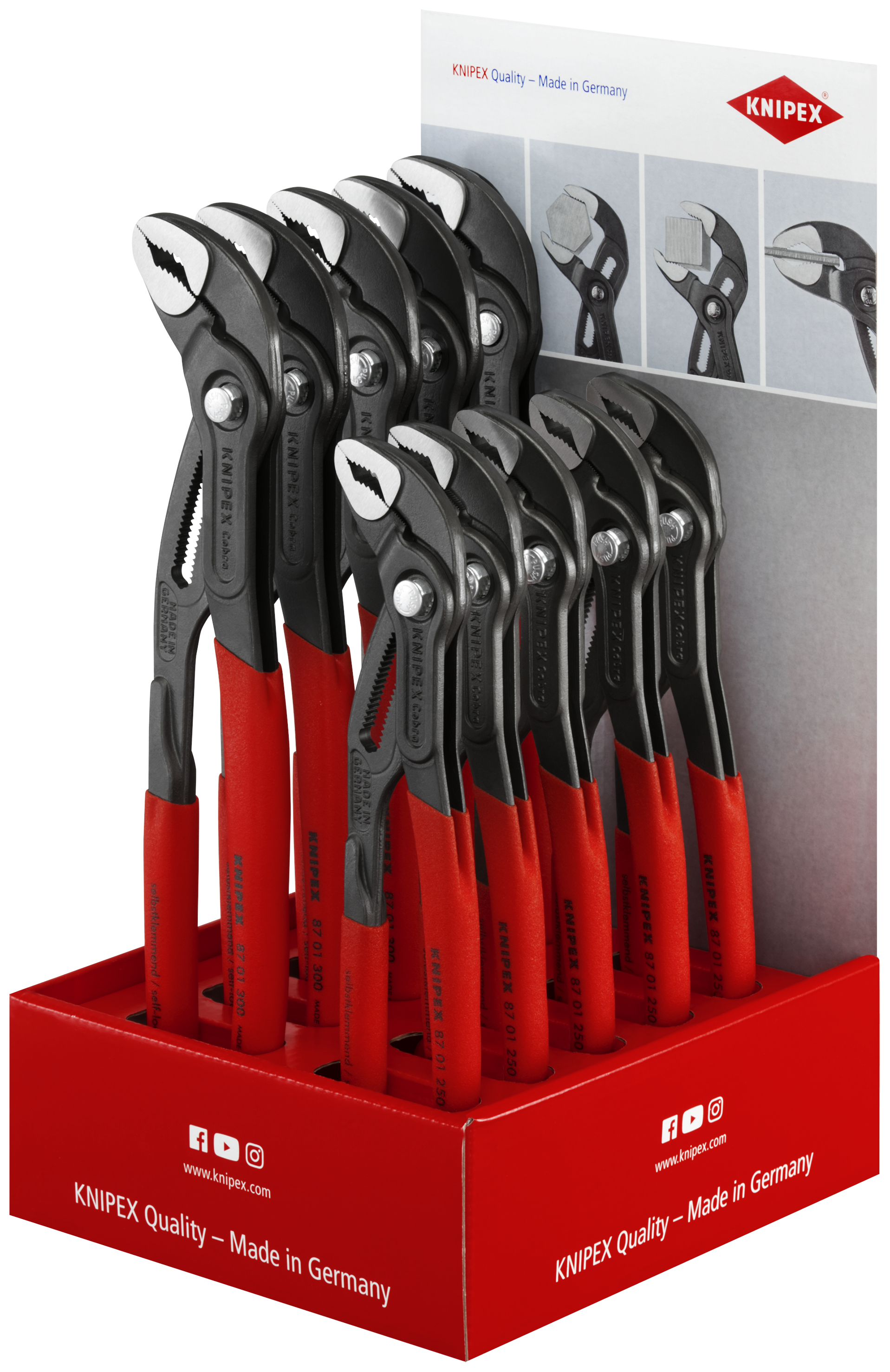 KNIPEX 00 18 01 V14 LE Counter display empty for 5 x 87 01 250 / 5 x 87 01 300 200 mm thumbnail 2