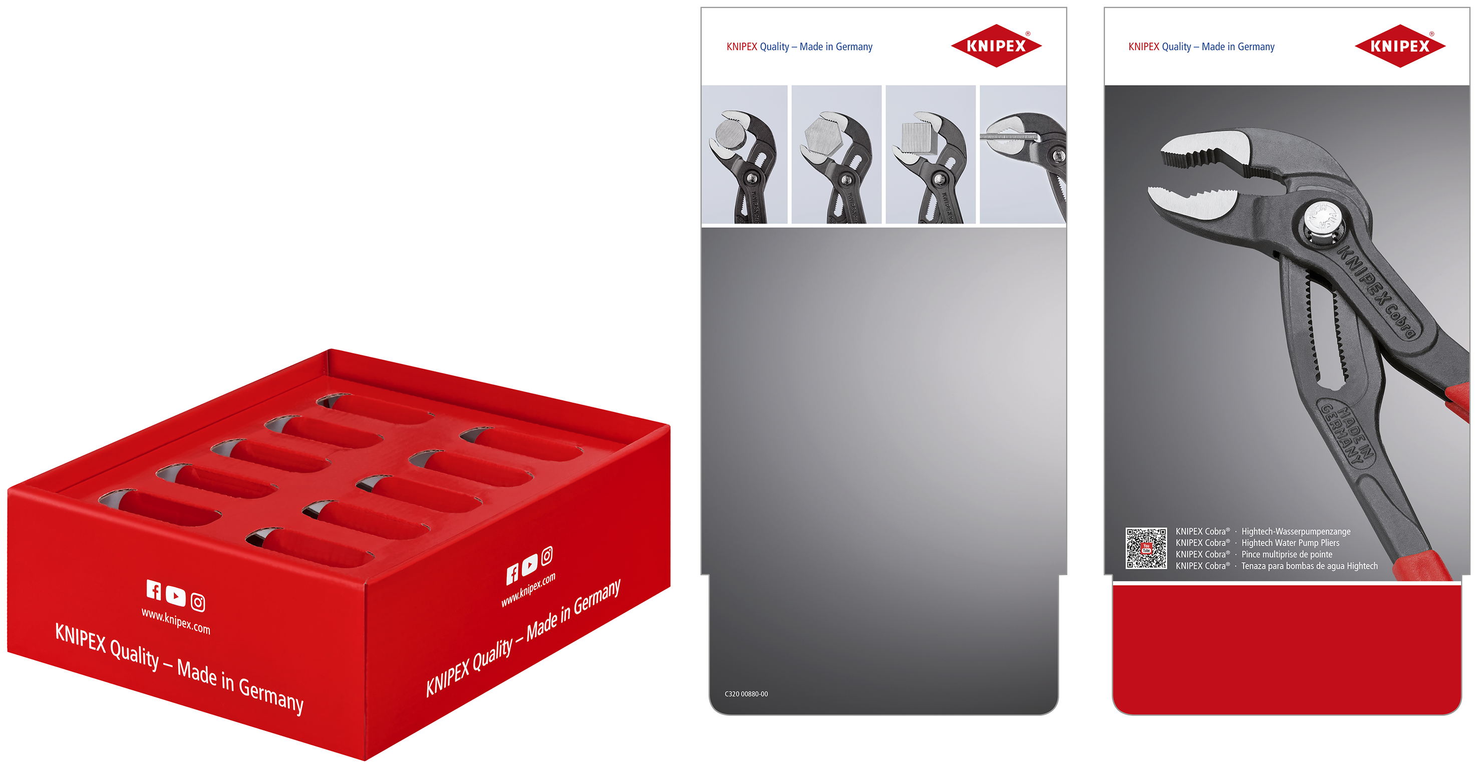 KNIPEX 00 18 01 V14 LE Counter display empty for 5 x 87 01 250 / 5 x 87 01 300 200 mm