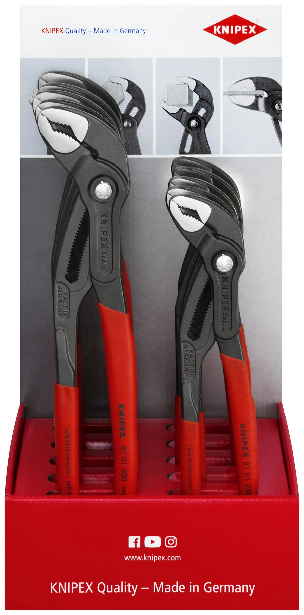 Hộp trưng bày quầy KNIPEX 00 18 01 V14, dài 200 mm thumbnail 2