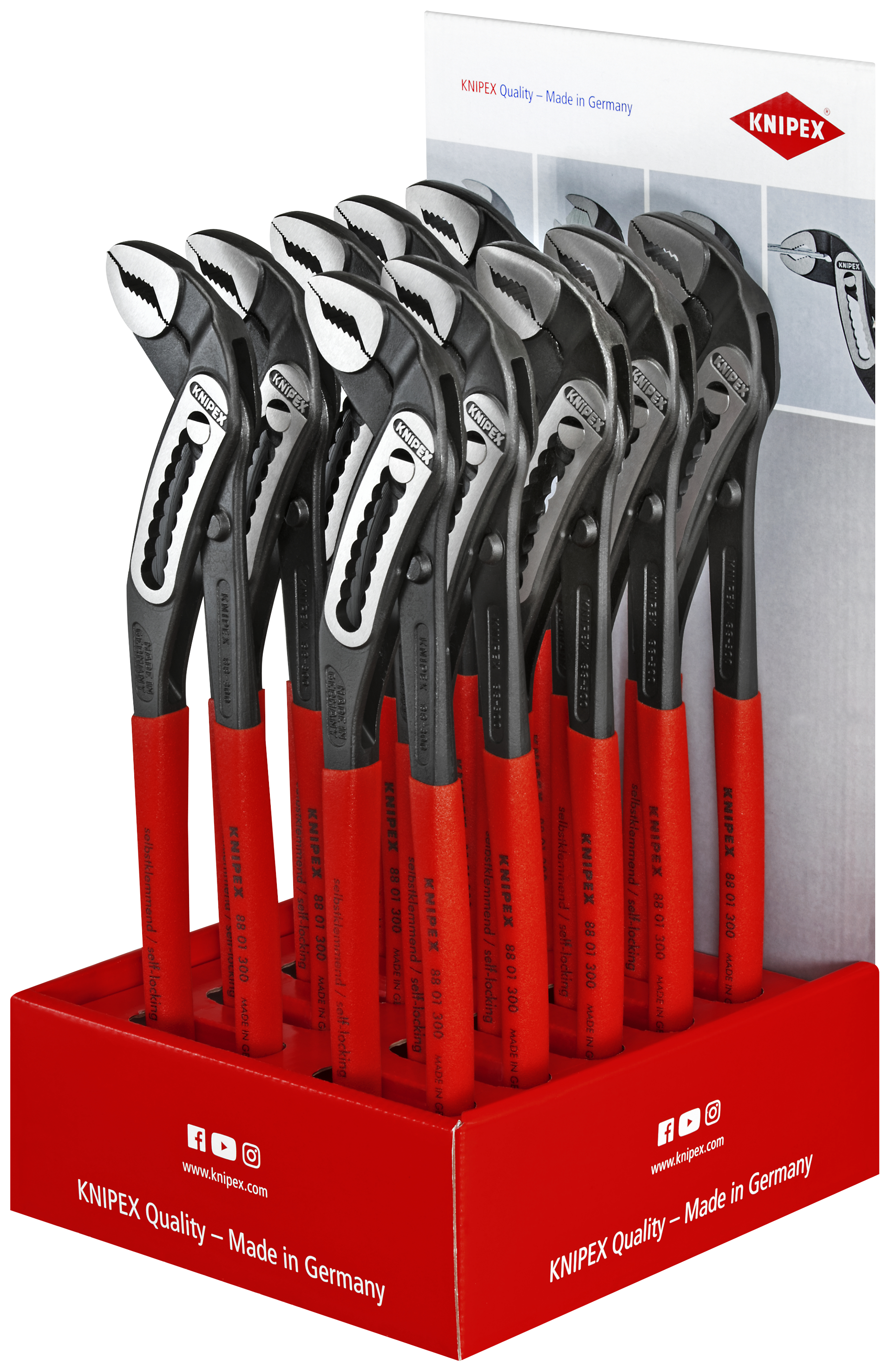 KNIPEX 00 18 01 V17 Counter display 10 parts 200 mm