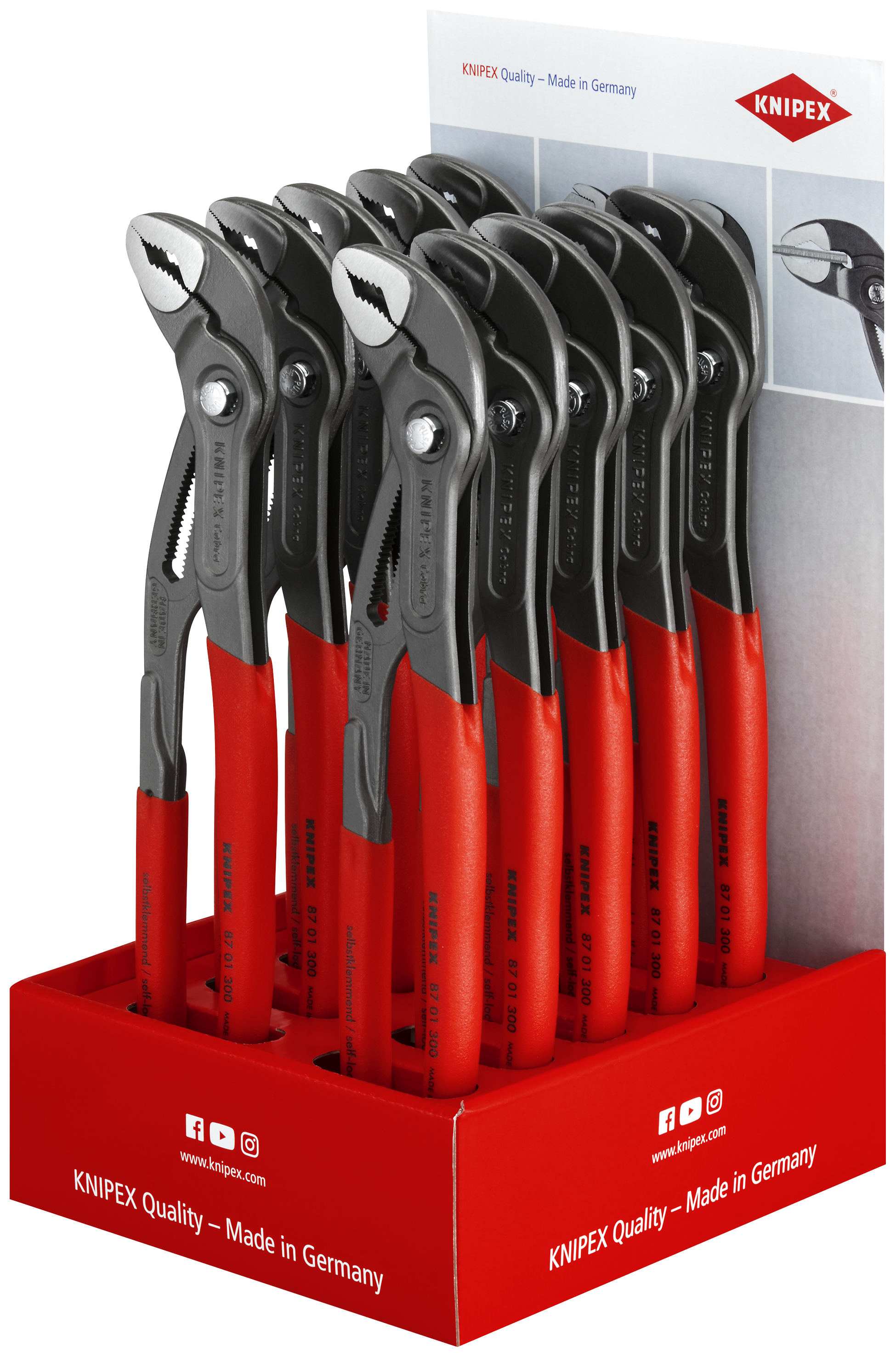 KNIPEX 00 18 01 V19 LE Counter display empty for 10 x 87 01 300 200 mm thumbnail 2