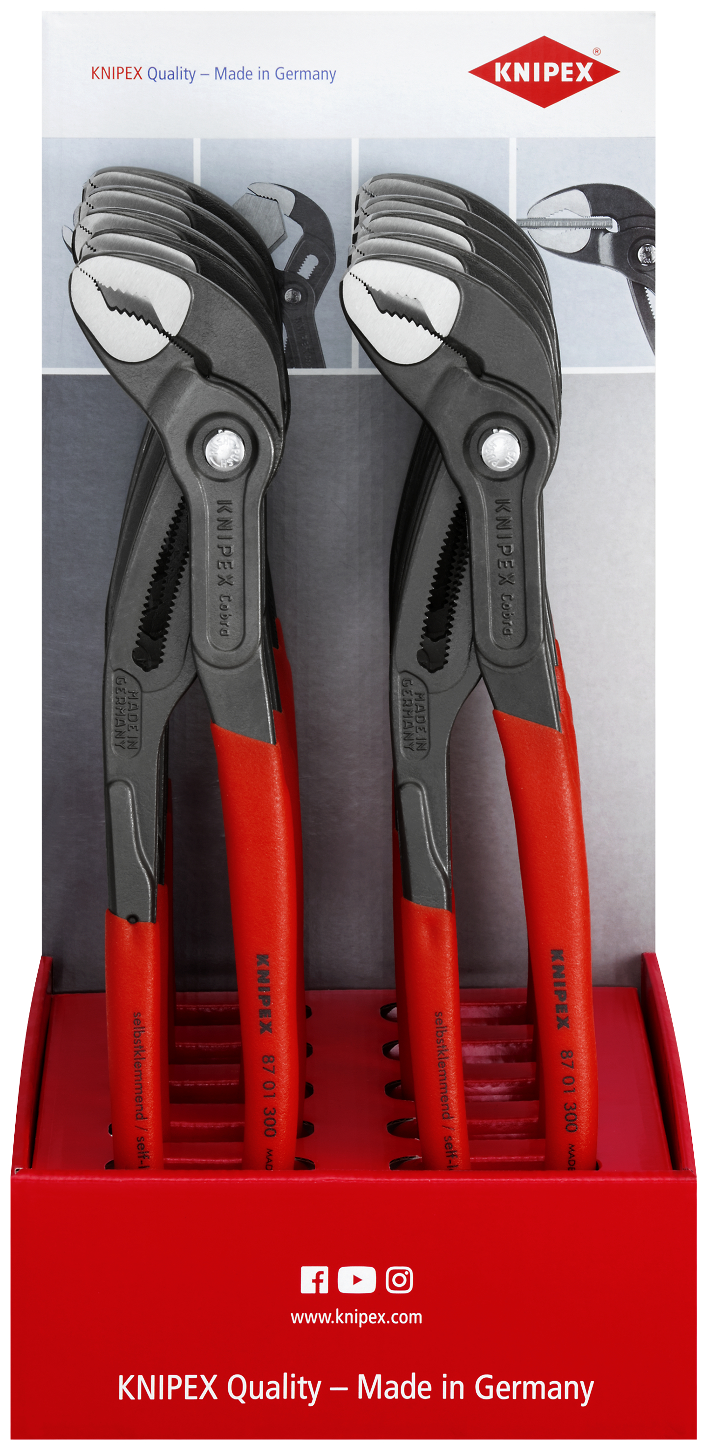 KNIPEX 00 18 01 V19 LE Counter display empty for 10 x 87 01 300 200 mm thumbnail 3