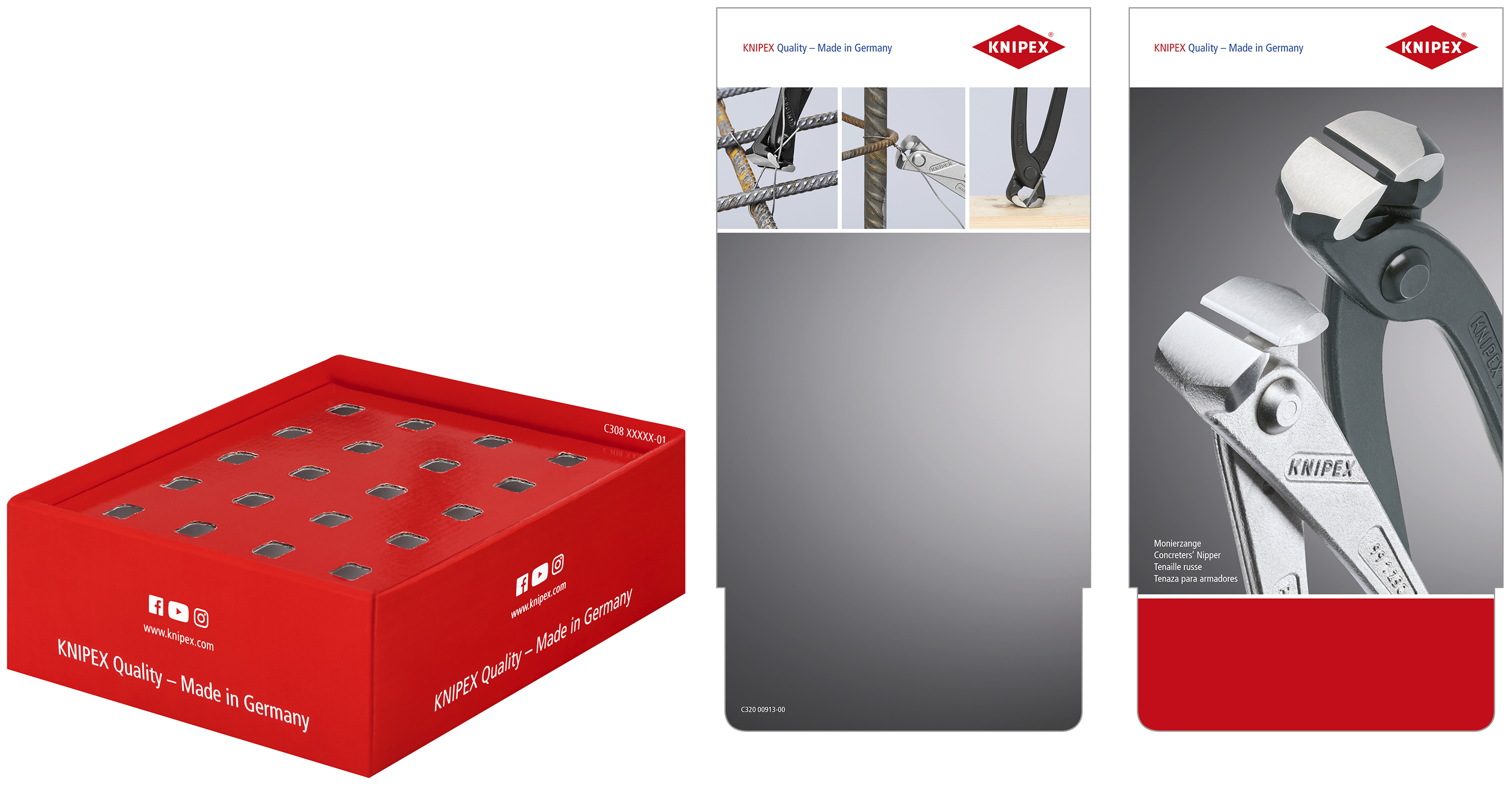 KNIPEX 00 18 01 V20 LE Counter display empty for 10 x 99 00 220 200 mm