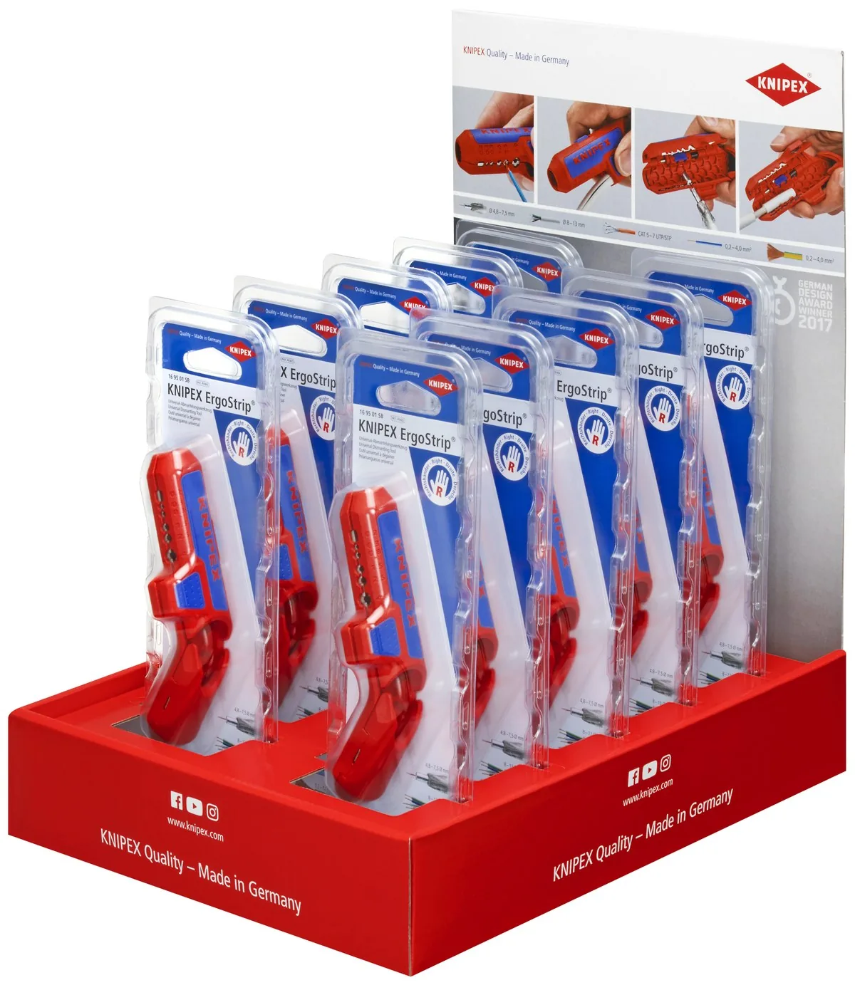 Hộp trưng bày quầy KNIPEX 00 18 01 V27 LE, loại rỗng, chứa 10 cây mã 16 95 01 SB thumbnail 2