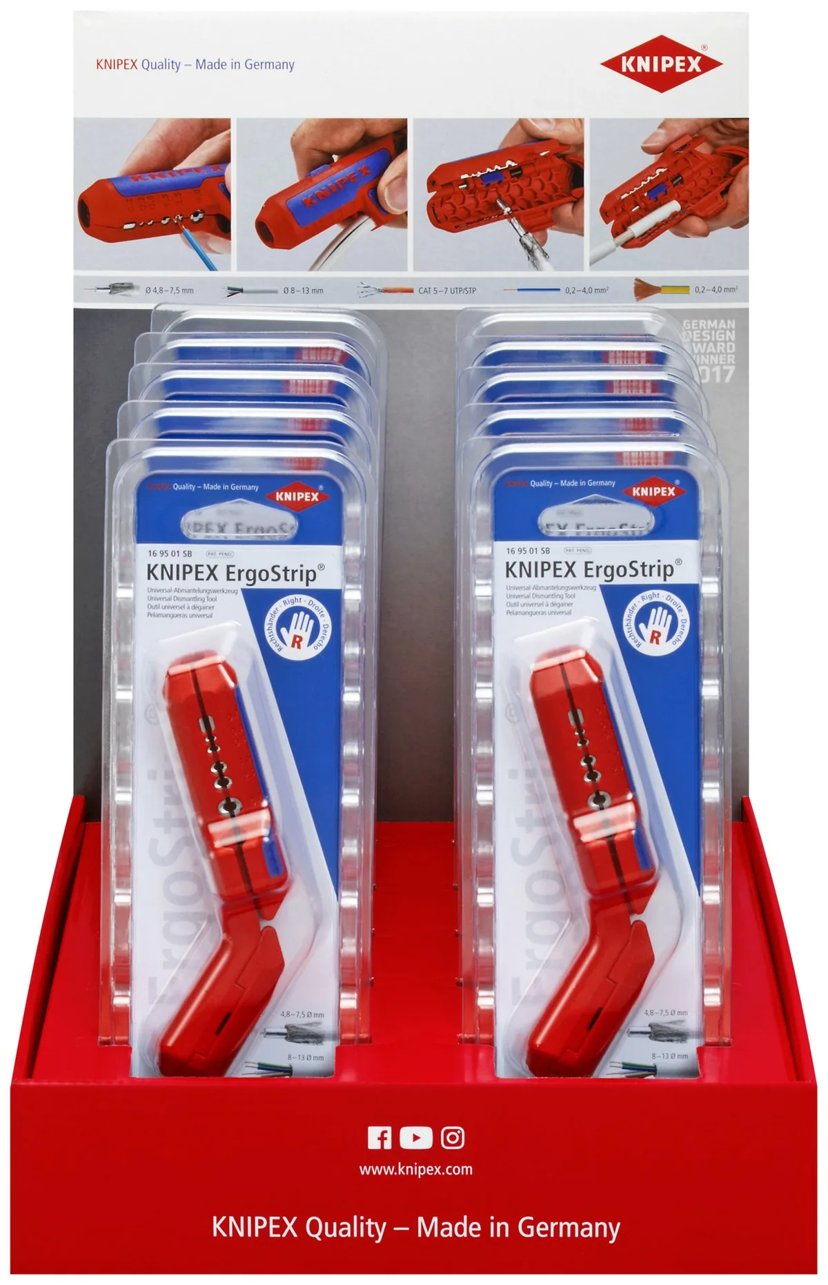 Hộp trưng bày quầy KNIPEX 00 18 01 V27 LE, loại rỗng, chứa 10 cây mã 16 95 01 SB thumbnail 3