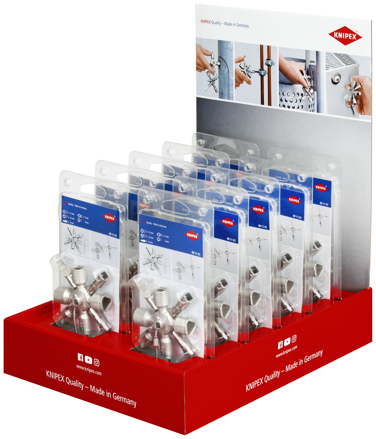 Bộ dụng cụ KNIPEX 00 18 01 V28, dài 305mm