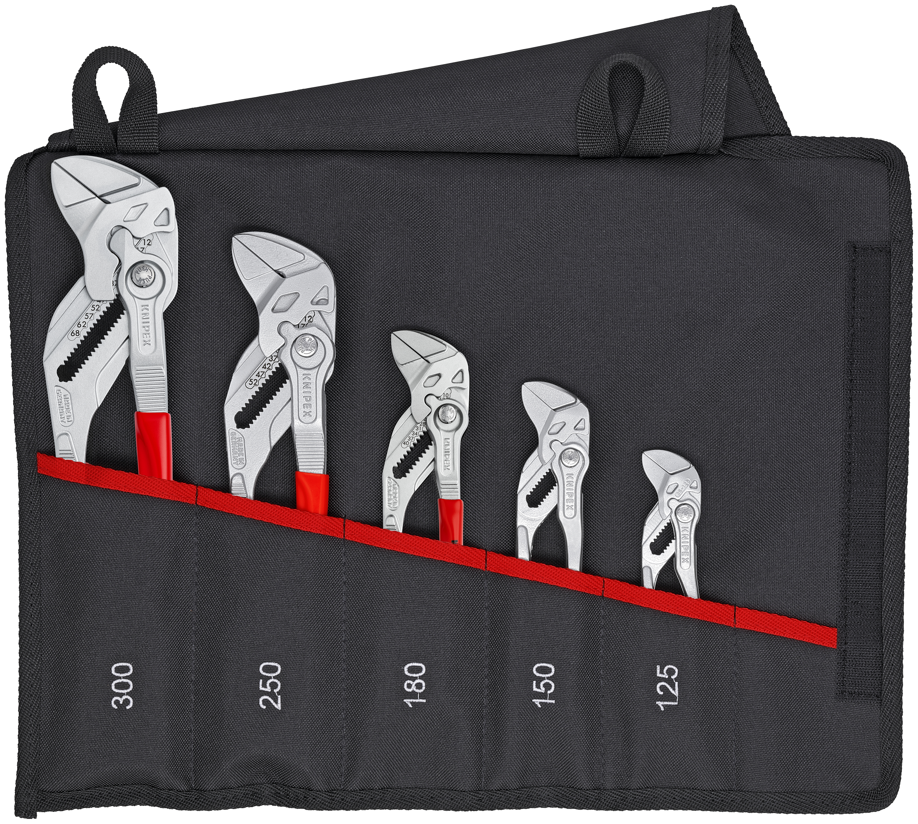 KNIPEX 00 19 55 S4 LE Tool roll for pliers wrenches empty 6 compartments 340 mm thumbnail 2