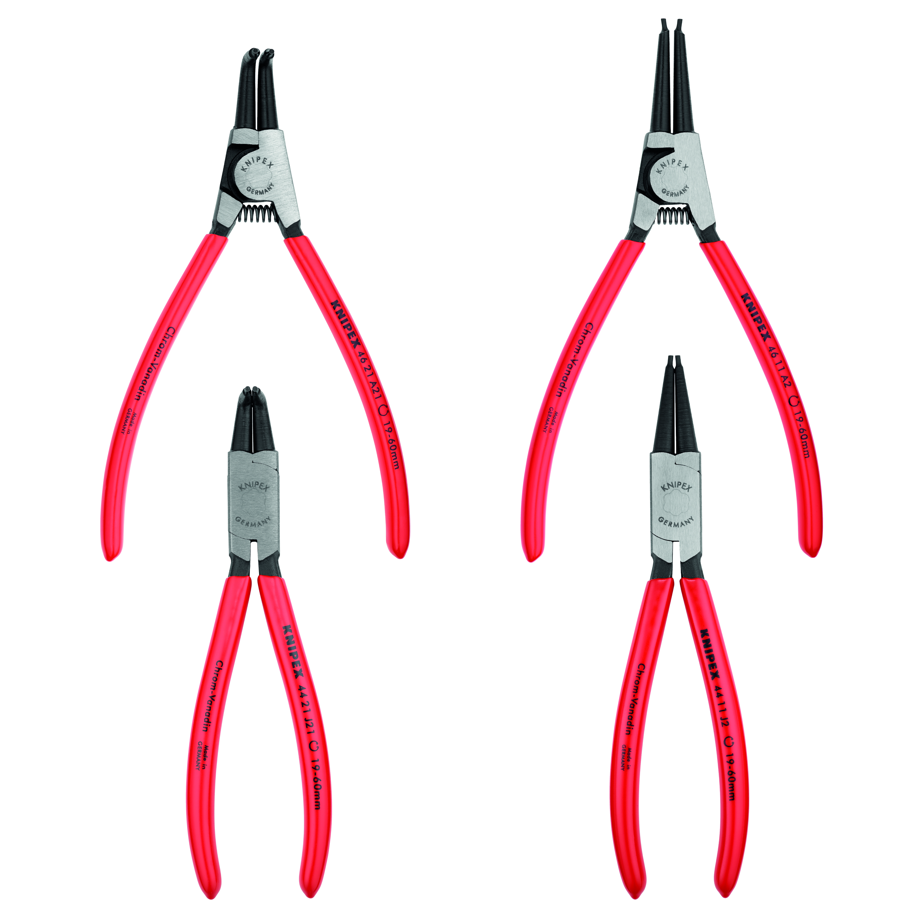 KNIPEX 00 19 56 Set of Circlip Pliers 4 parts thumbnail 2