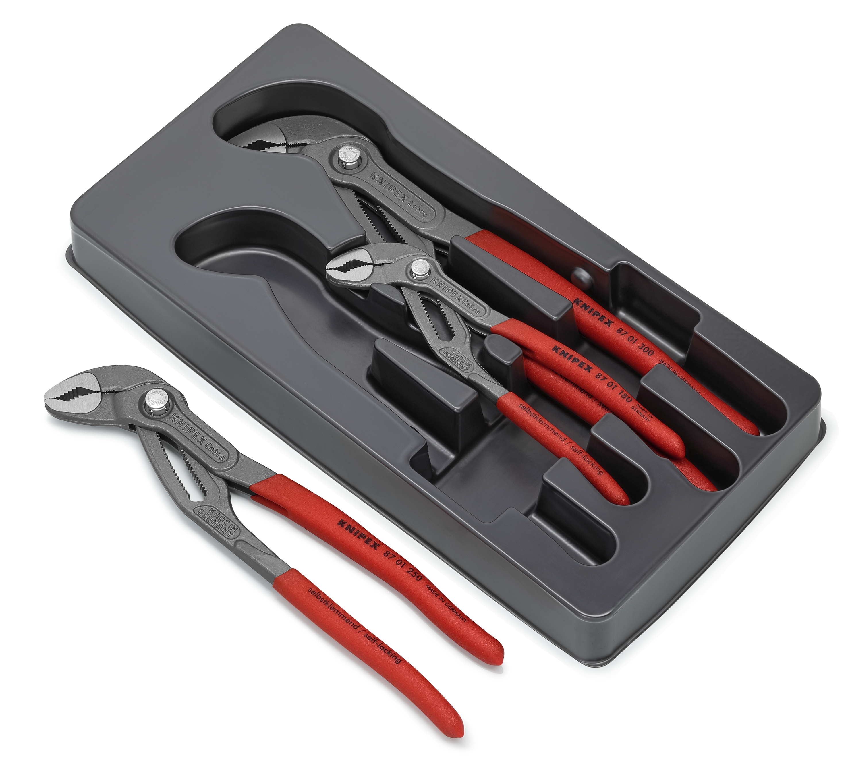 KNIPEX 00 20 09 V02 Cobra® Set 1 x 87 01 180, 1 x 87 01 250, 1 x 87 01 300 thumbnail 2