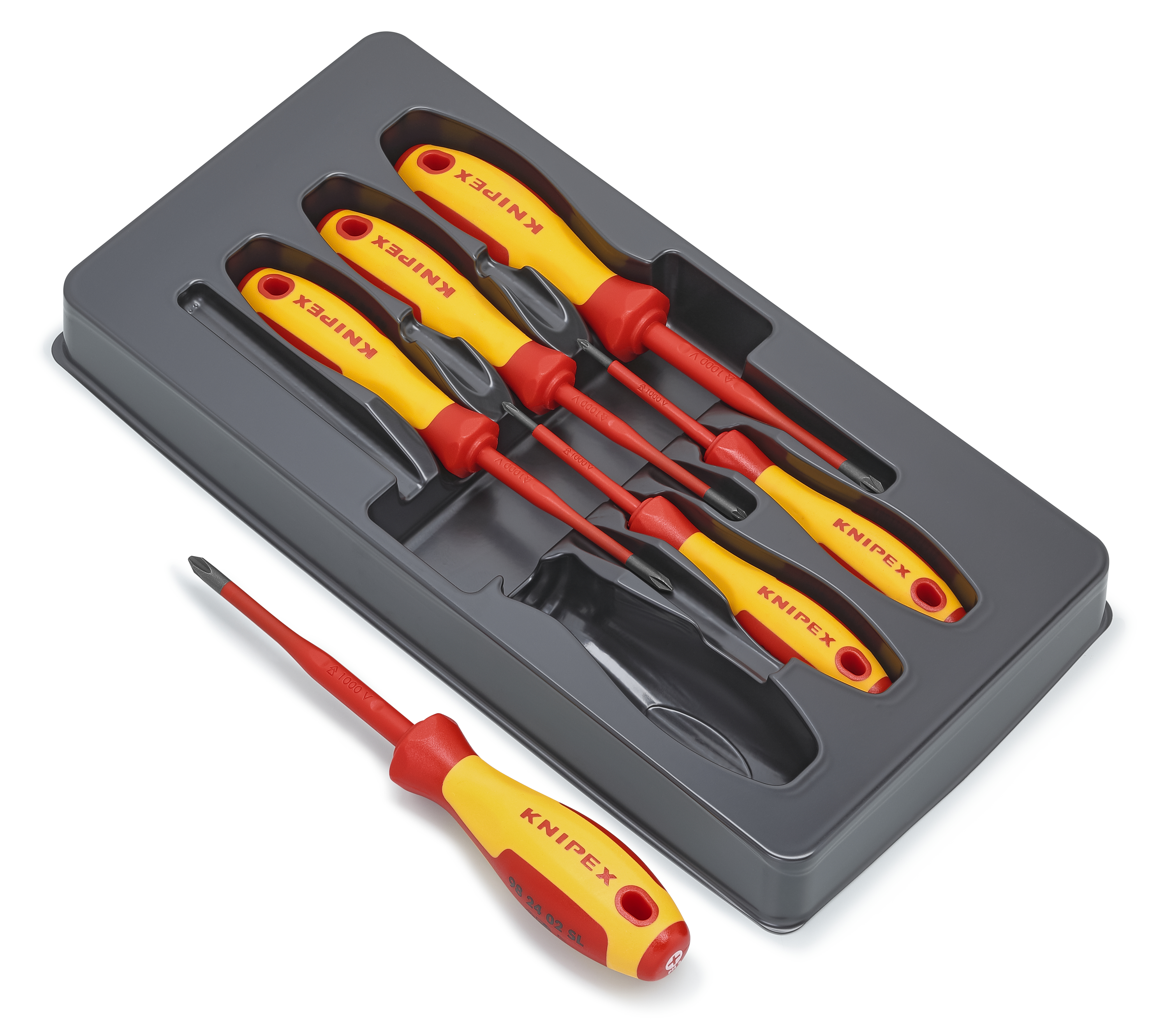 KNIPEX 00 20 12 V03 VDE Screwdriver Set Phillips® / Pozidriv® 6 parts thumbnail 2