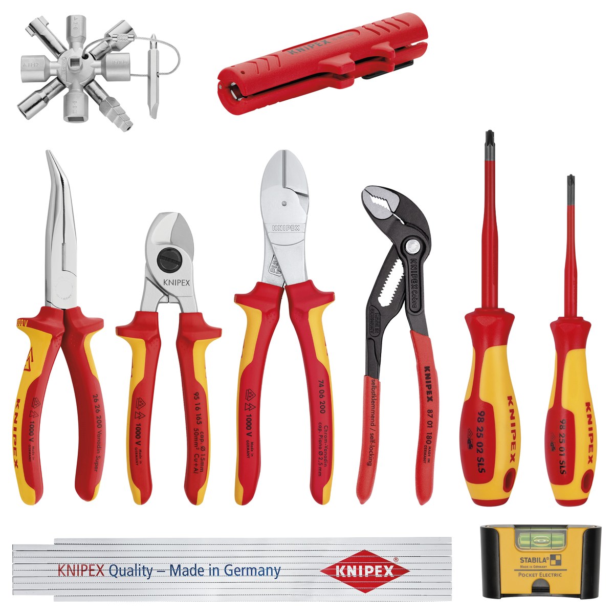 Bộ kìm phe KNIPEX 00 20 90 V01, chính hãng CHLB Đức