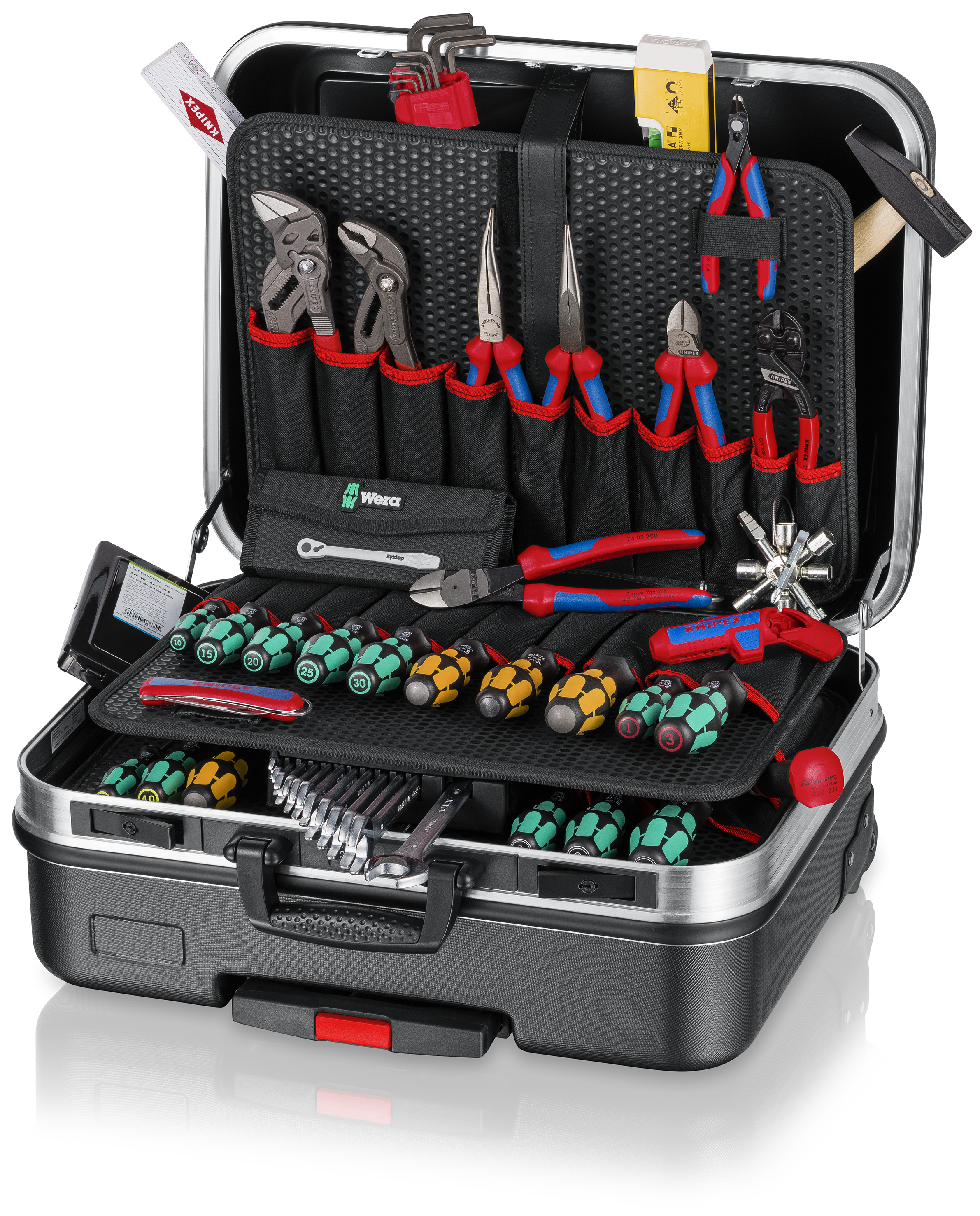 KNIPEX 00 21 06 M Tool case “BIG Basic Move” Mechanic 90 parts 515 mm