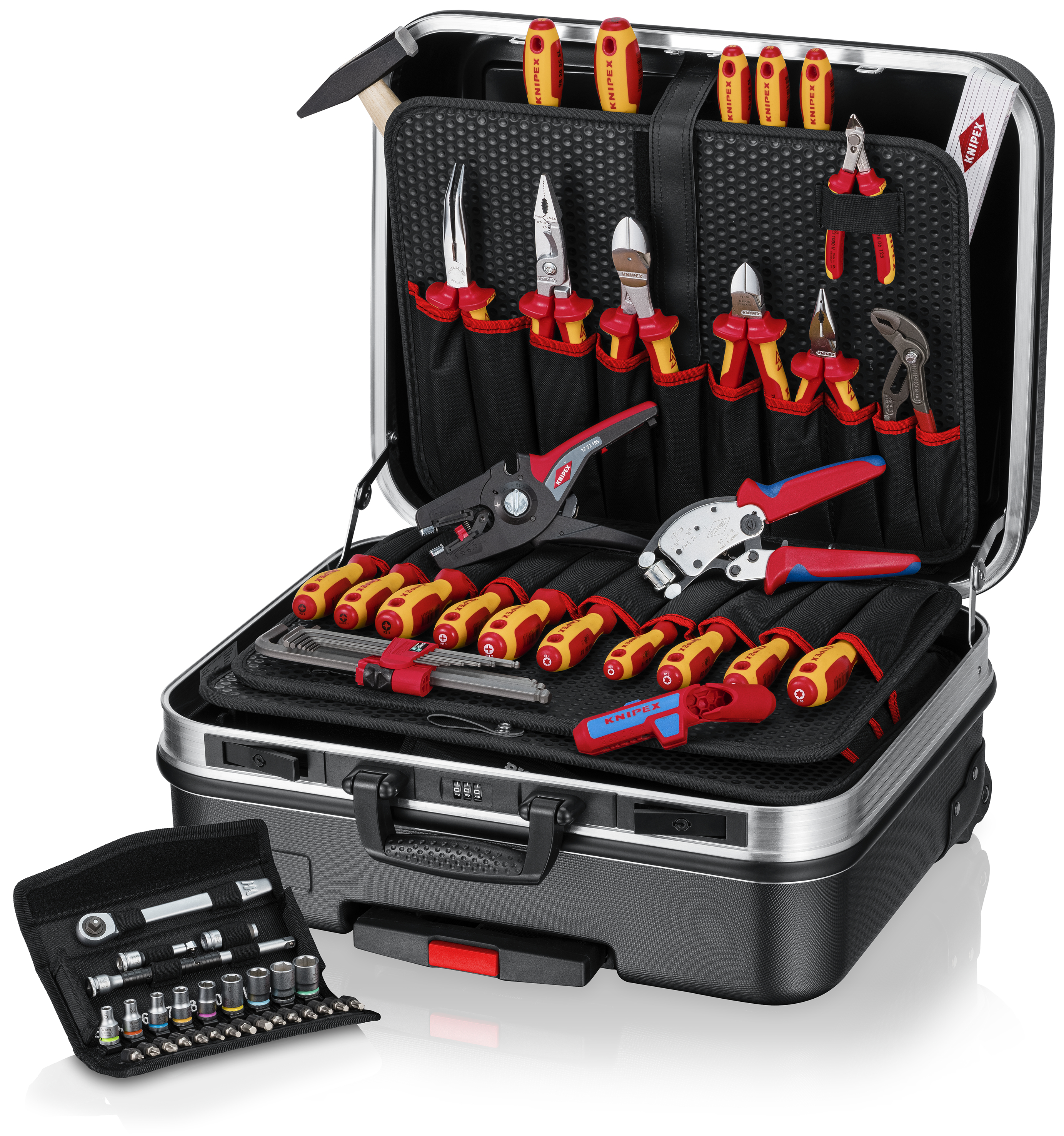 KNIPEX 00 21 06 Tool case "BIG Basic Move" ElectricPlus 71 parts 515 mm