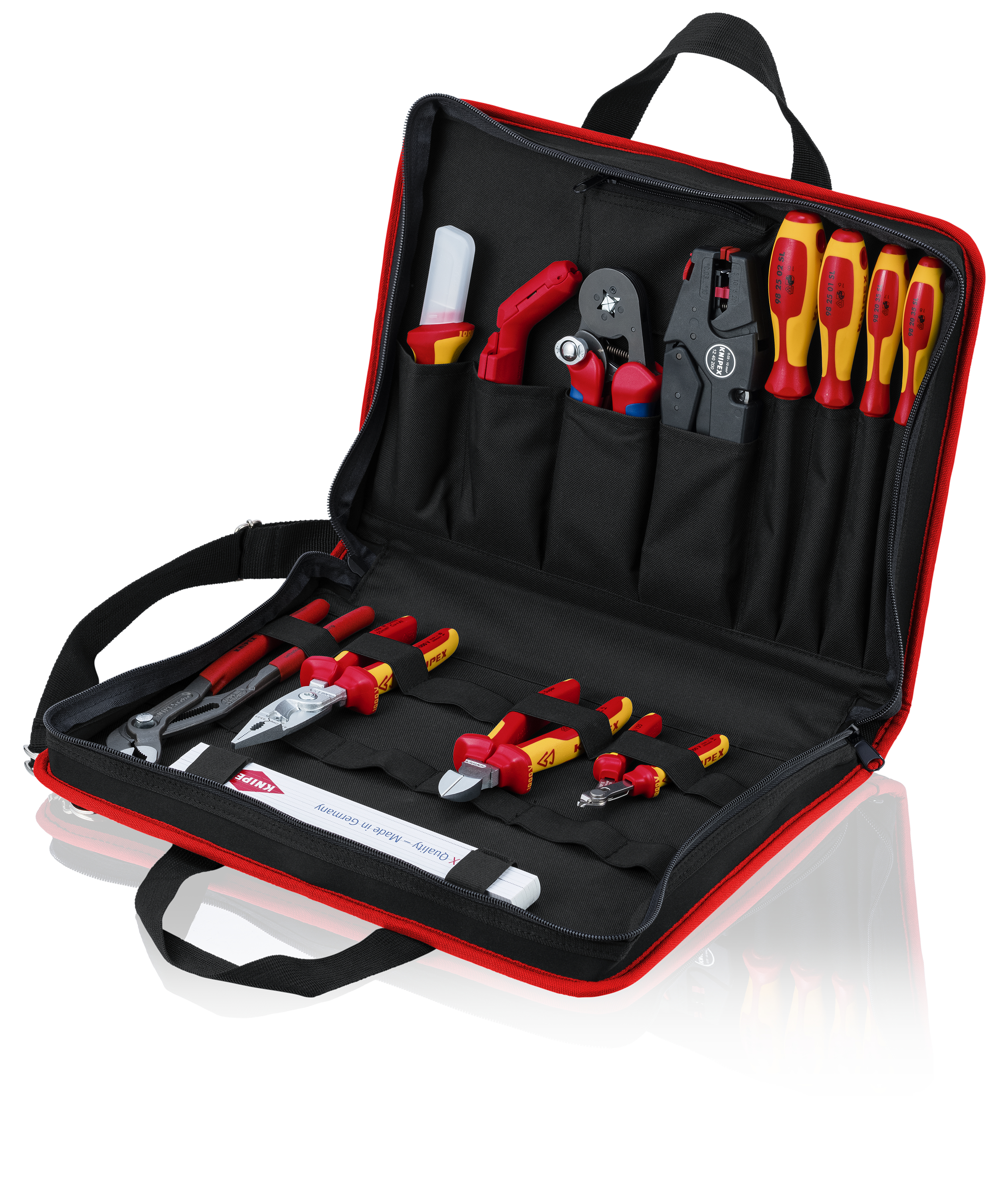 KNIPEX 00 21 11 Tool bag "Compact" Electric 14 parts 290 mm