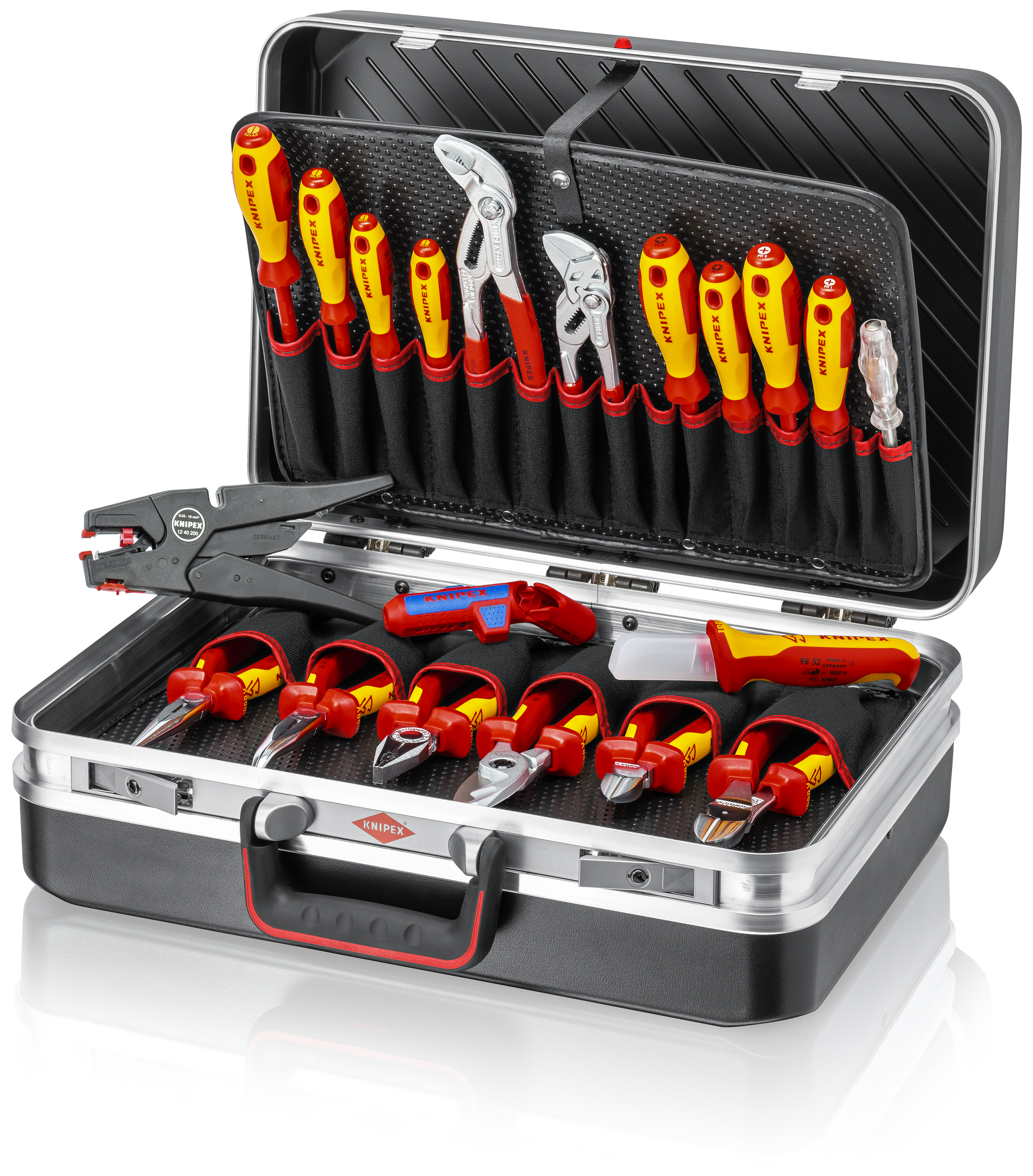 KNIPEX 00 21 20 Tool case "Vision24" Electric 20 parts 180 mm