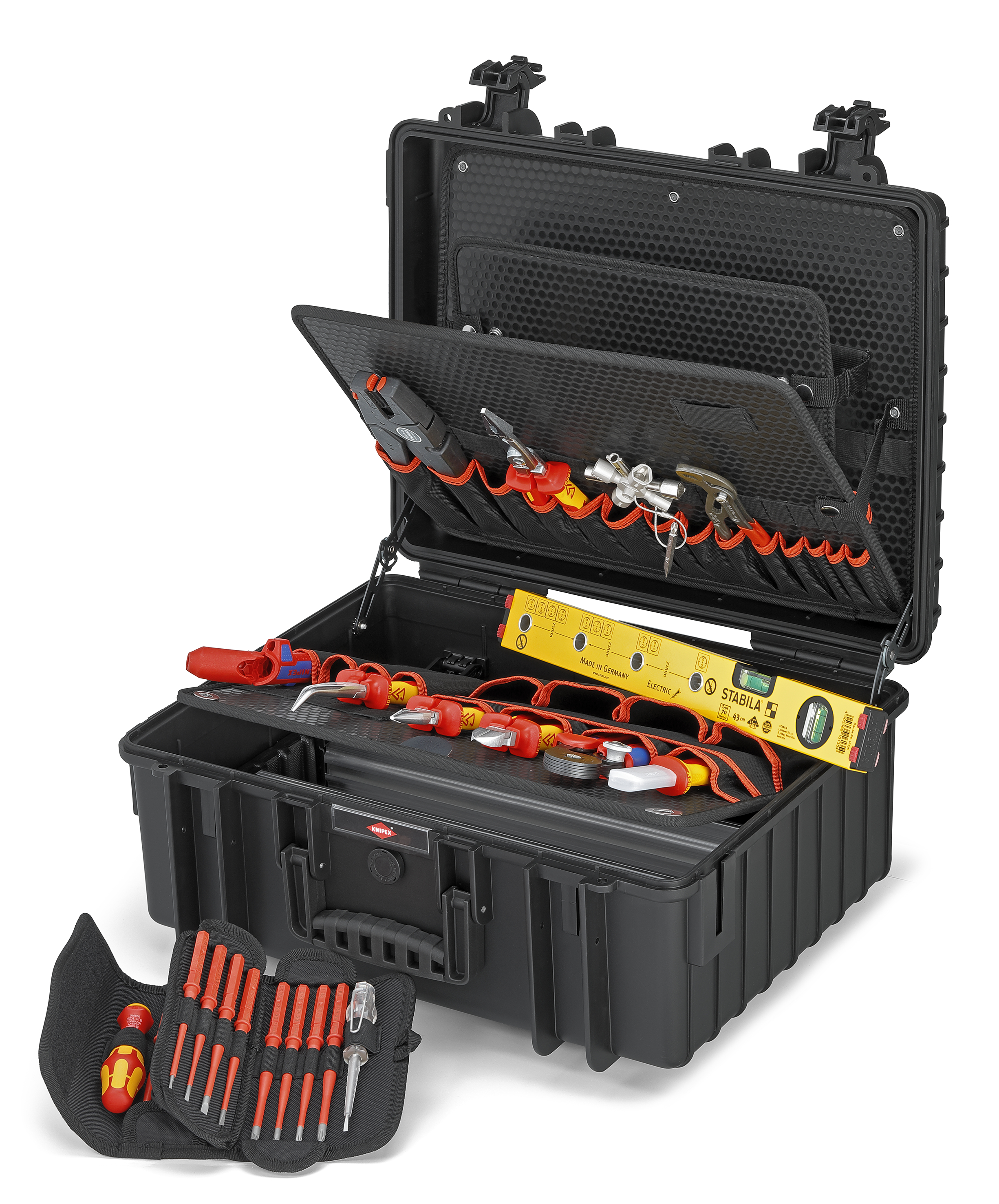 KNIPEX 00 21 36 Tool case "Robust34" Electric 26 parts 419 mm