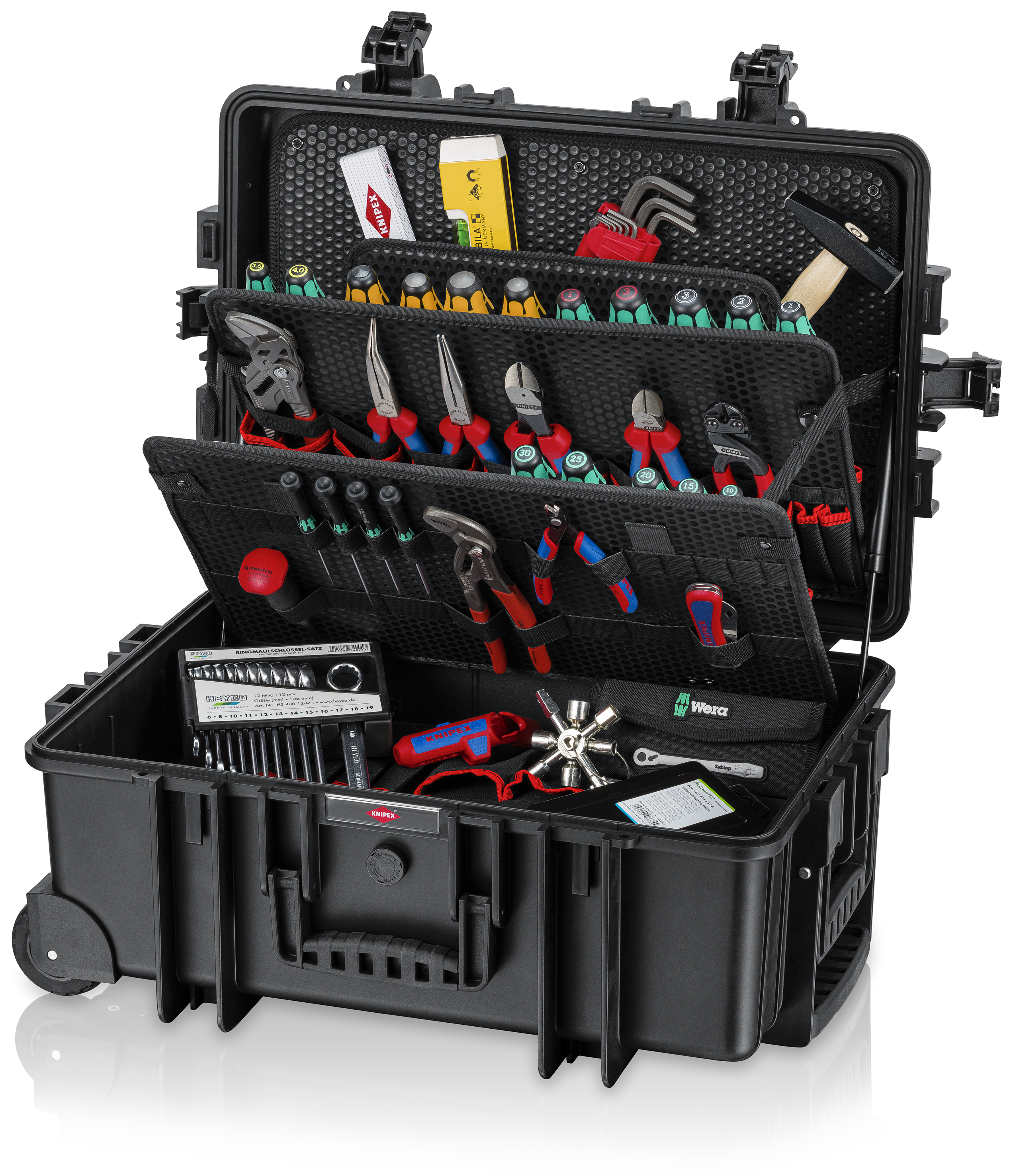 KNIPEX 00 21 37 M Tool case "Robust45 Move" Mechanic 90 parts 428 mm