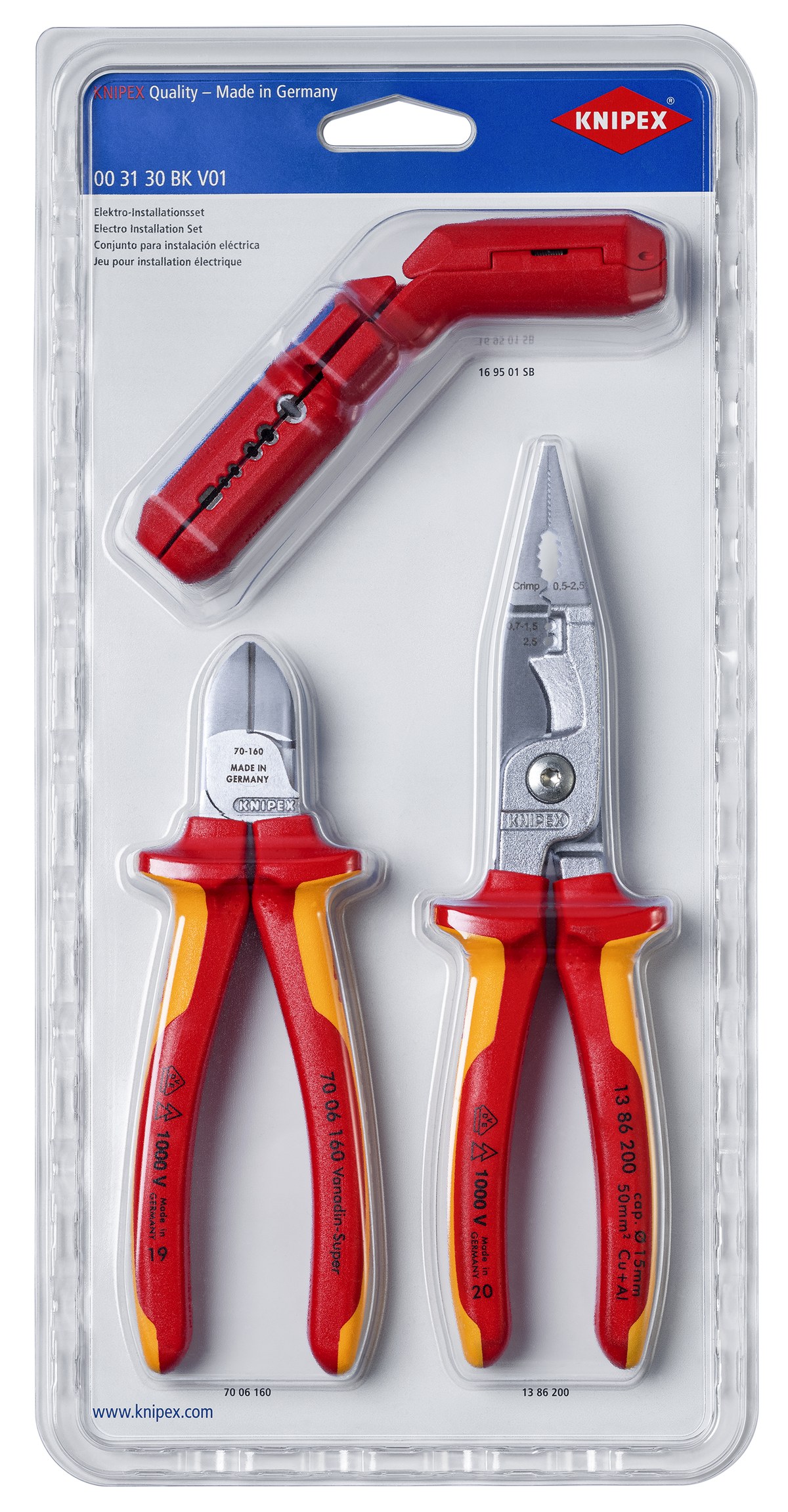 Bộ dụng cụ KNIPEX 00 31 30 BK V01, chính hãng CHLB Đức