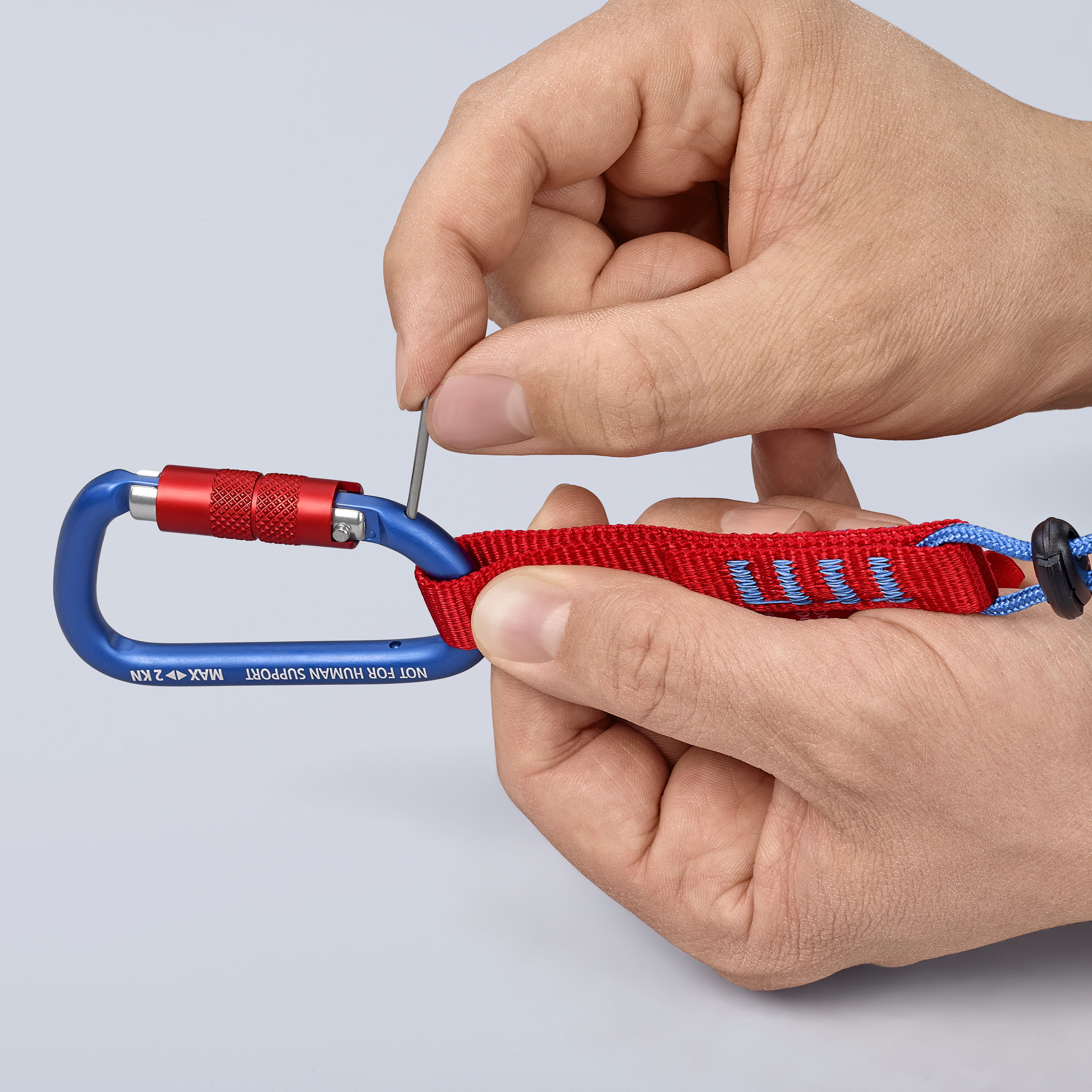 KNIPEX 00 50 03 T BK Carabiner 2 pieces 82 mm thumbnail 5