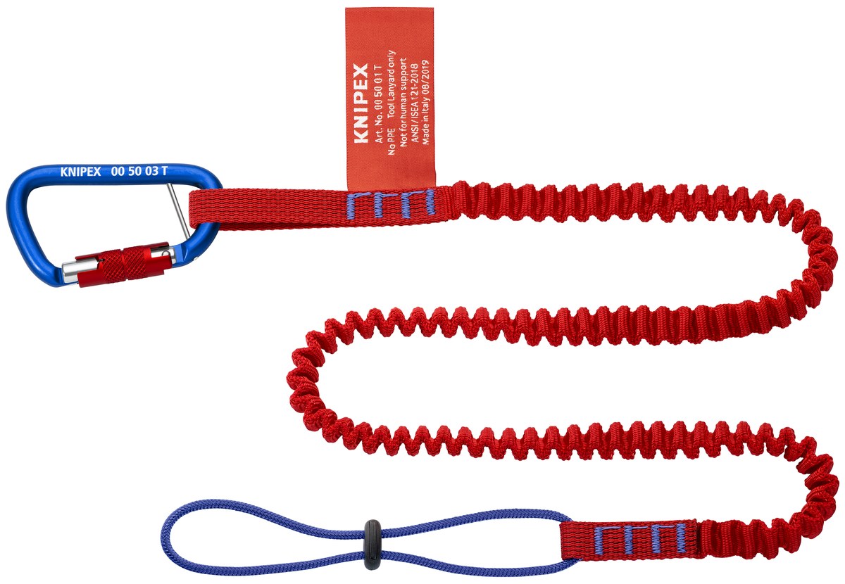 Dây giữ rơi và phụ kiện Tethered KNIPEX 00 50 05 T BK, dài 900mm